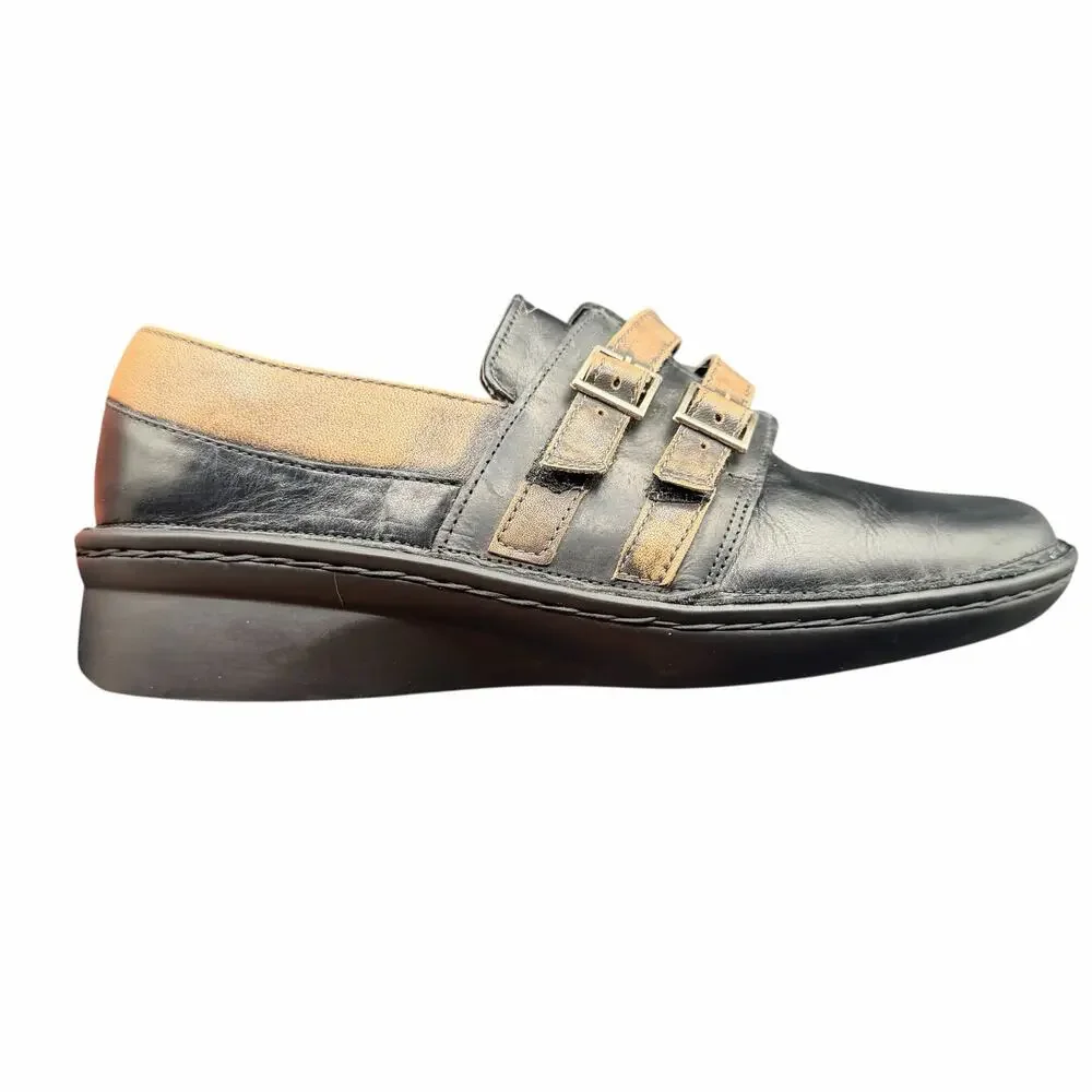 Naot Celestia Slip On Mary Jane Comfort Shoes Black Brown Womens 7 EU 38